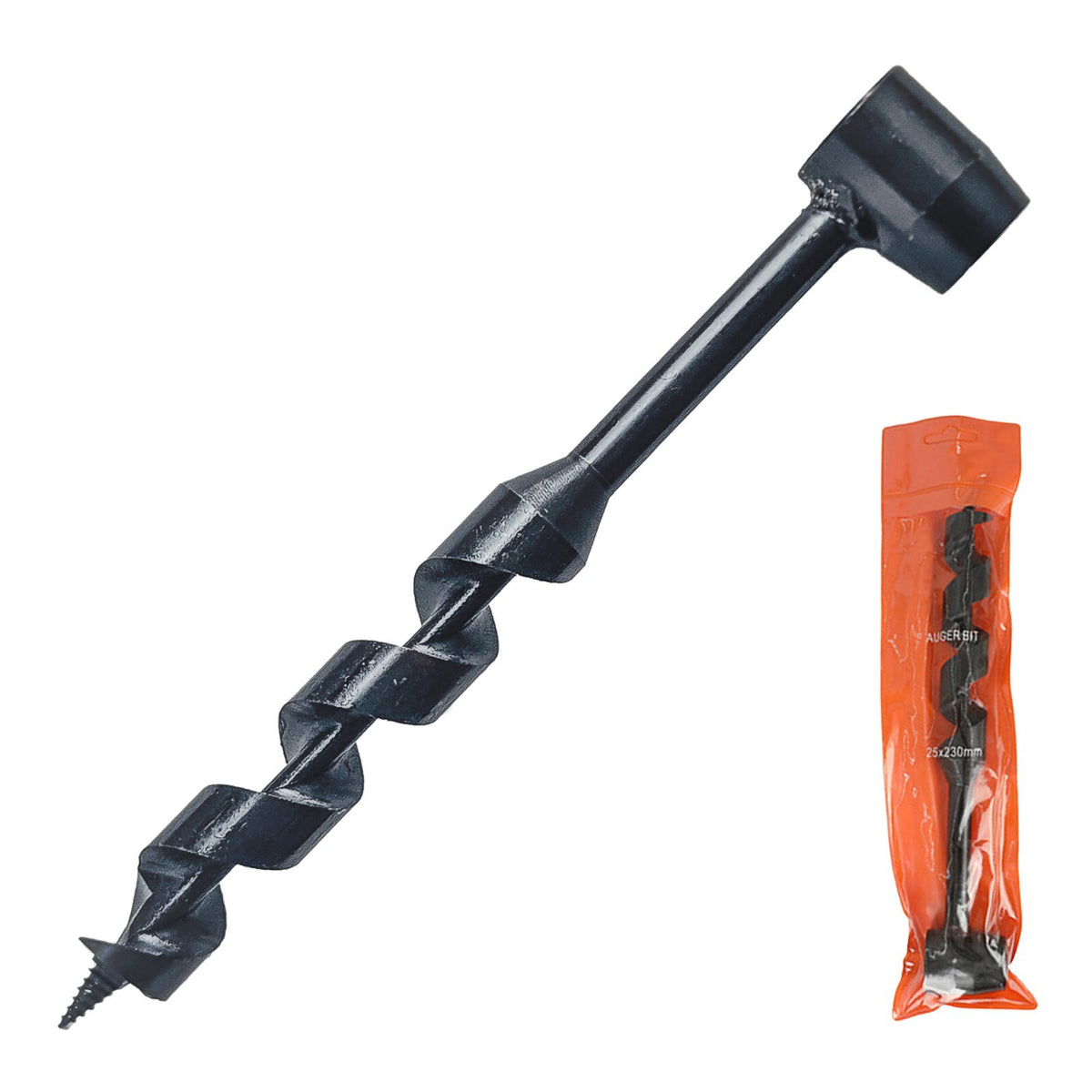 Manual Bushcraft Bore Auger Tool 1-Inch for Wilderness Shelter Building
