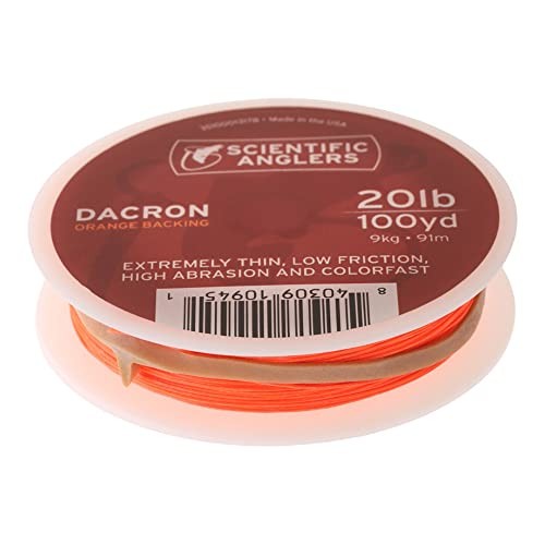 Fly Line Backing 20lb 100 Yards Dacron Orange for Fly Fishing