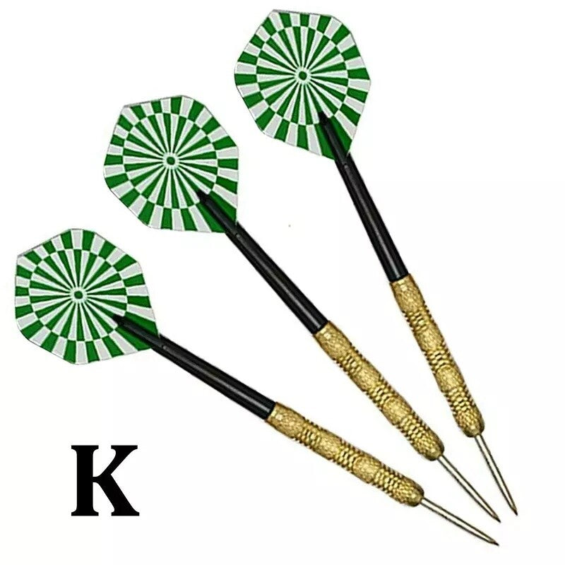 Professional Steel Tip Darts Set 15pcs 14g Slim Barrel with 5 Flight Styles
