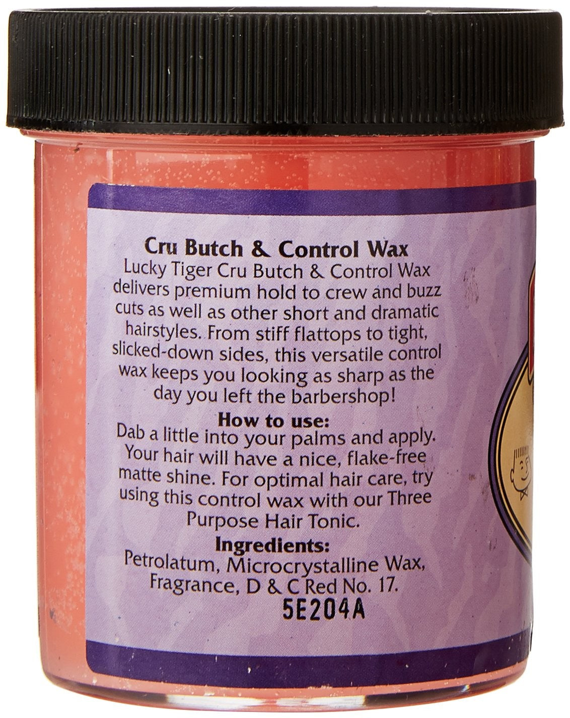 Men's Hair Wax for Strong Hold & Classic Grooming 3.5oz - Lucky Tiger