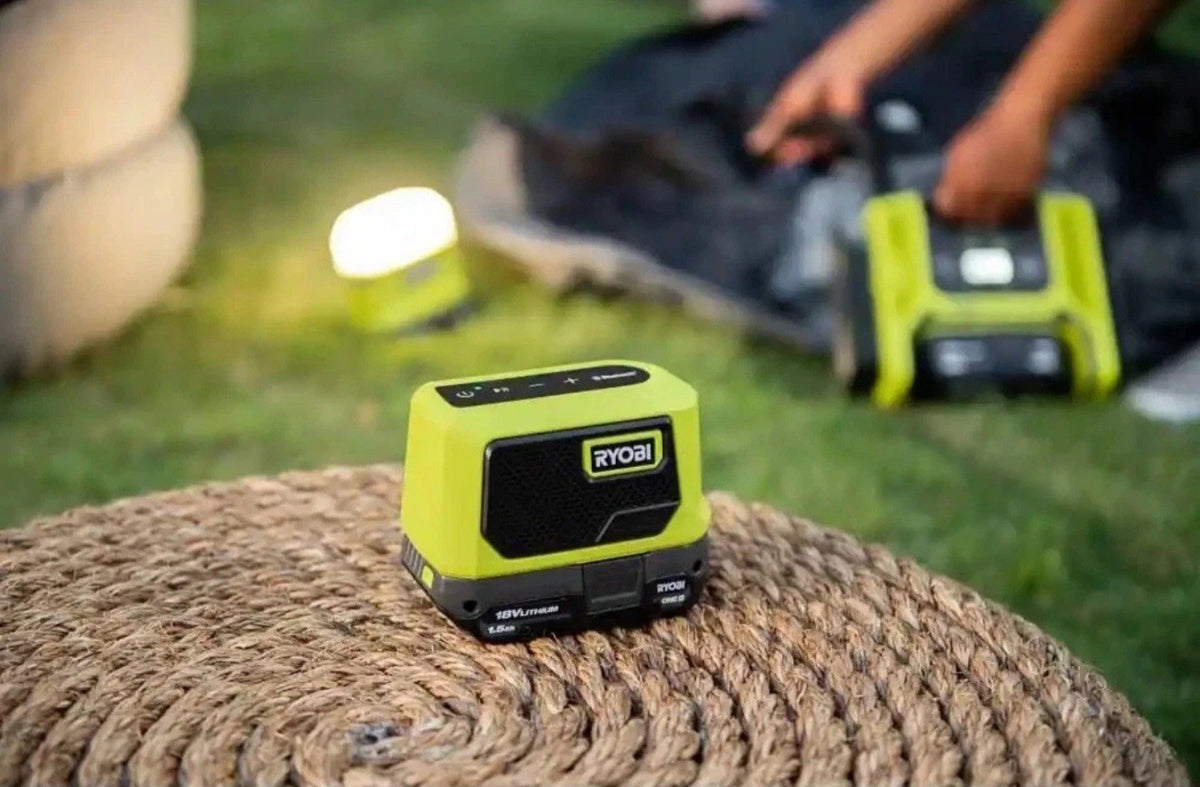 Ryobi ONE+ 18V Cordless Camping Multi-Tool Kit with Lantern, Fan & Battery