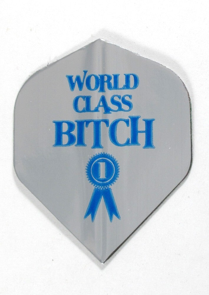 World Class Bitch 100 Micron Standard Dart Flights – 15 Flights (5 Sets)