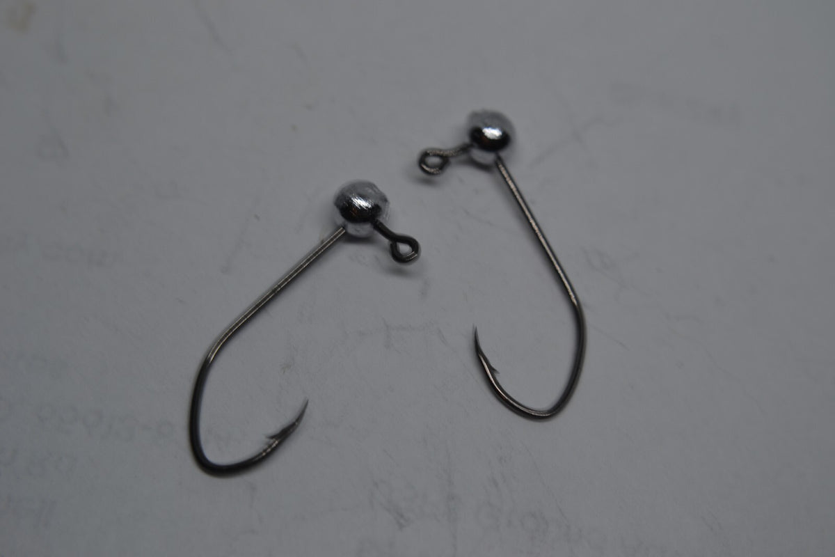 1/48 #4 Ball Jig Head No Collar Fishing Jig Hook - Mustad 32500 BN
