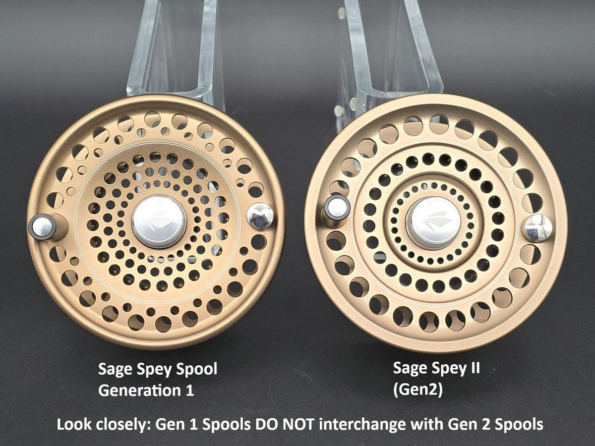 Fly Fishing Reel Spare Spool for Sage Spey Gen 1 - Size 6/7/8 Bronze