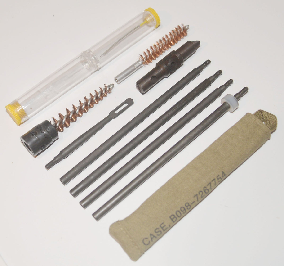 M1 Garand Buttstock Cleaning Kit Set with Rods, Oiler & Brushes