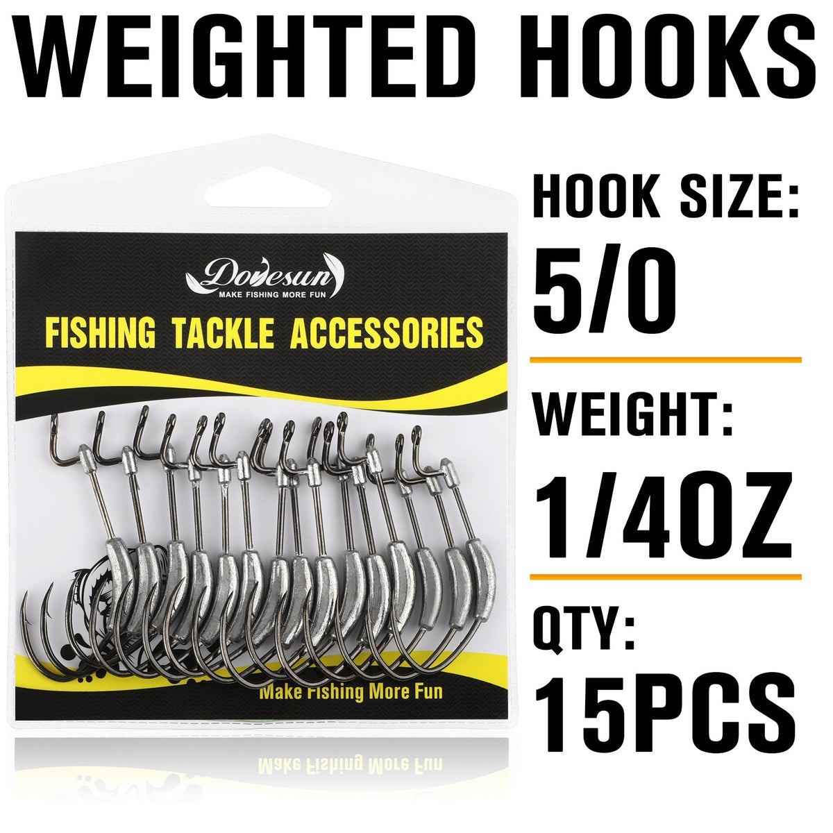 Weighted Swimbait Hooks Kit for Weedless Fishing - Multiple Sizes