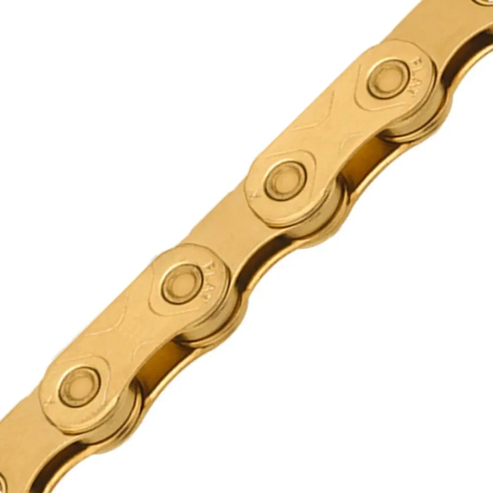 Pre-Waxed Bicycle Chain for SRAM Flattop 12/13-Speed - Ti Gold