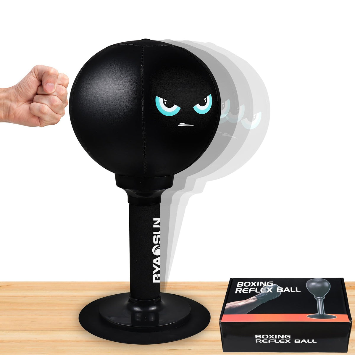 Desktop Punching Bag with Suction Cup Base for Stress Relief and Boxing Training