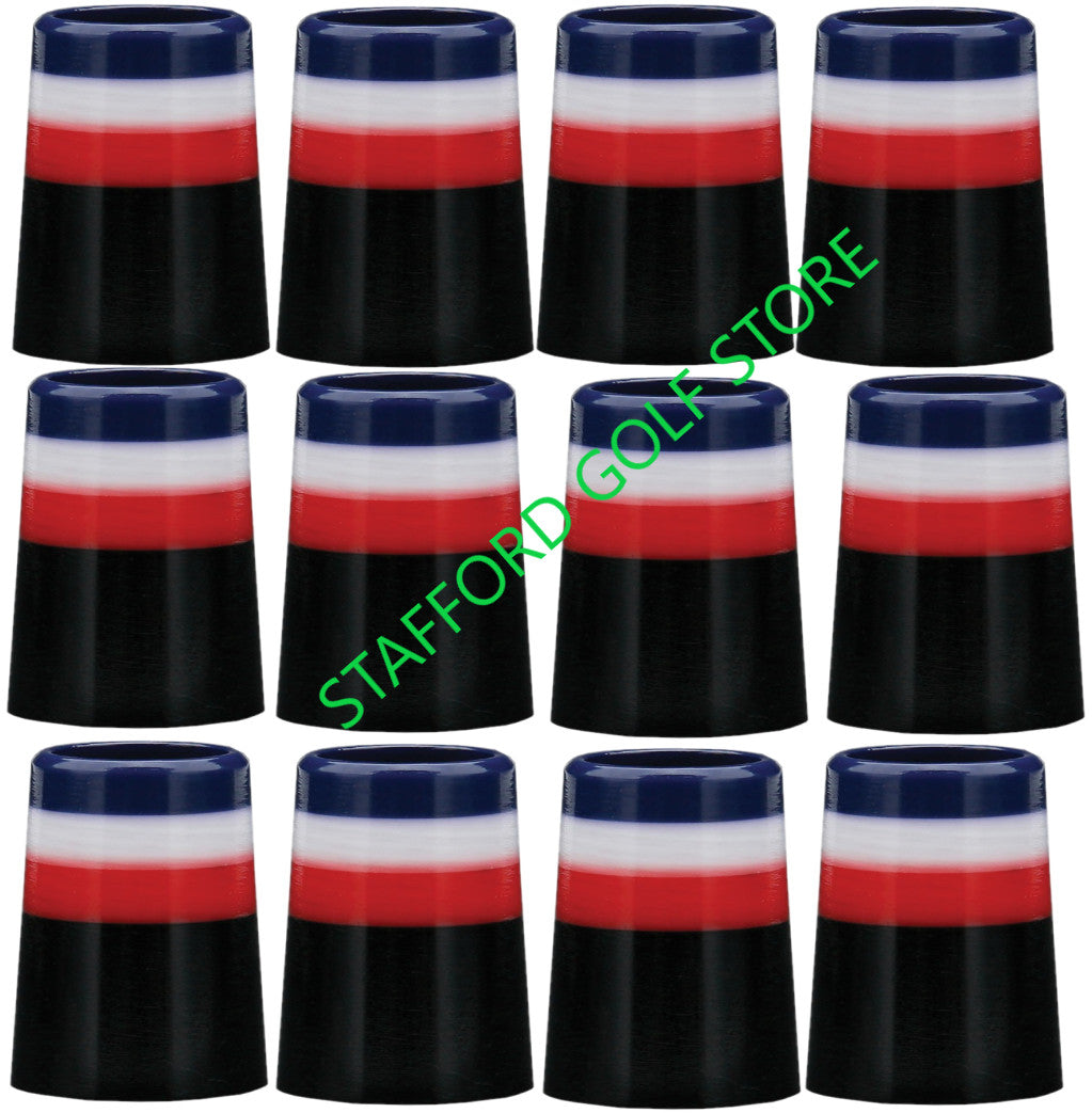 Golf Ferrules Pack of 12 - Fits .355 and .370 Golf Club Shafts, Gloss Finish