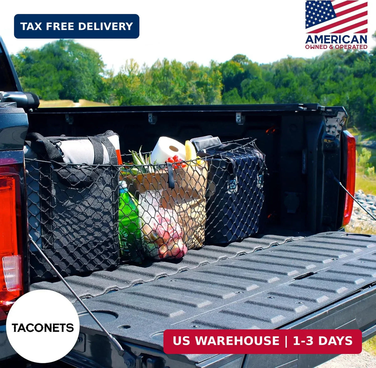 Cargo Net for GMC Sierra & Chevy Silverado 2013+ - Heavy Duty Truck Bed Organizer