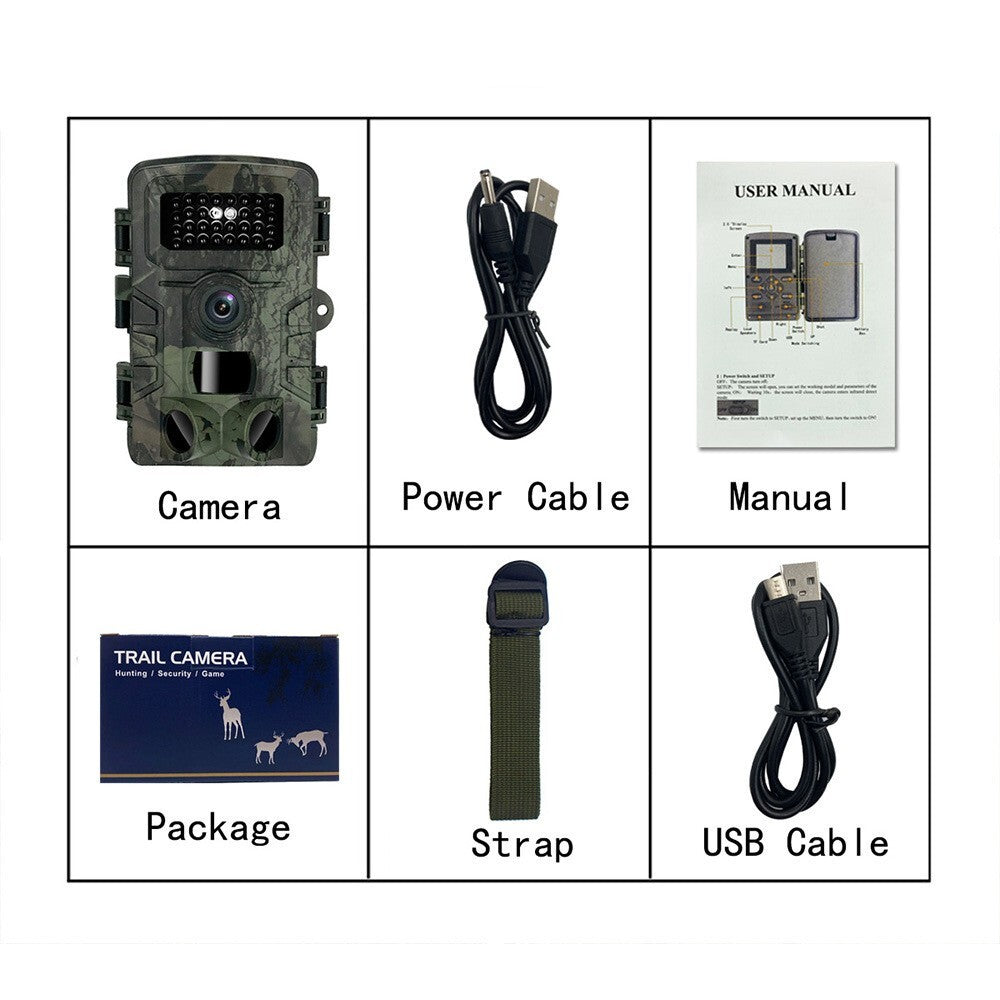 4K 36MP Trail Camera with Night Vision Waterproof Motion Detection