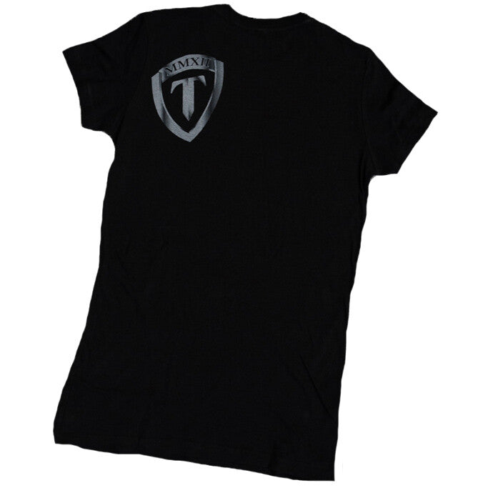 Women's Vintage Shield T-Shirt - Casual Graphic Tee for Women