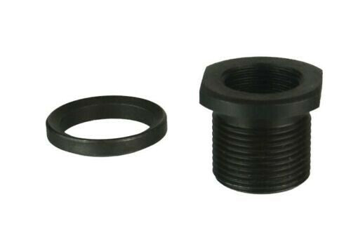 Aluminum Muzzle Thread Adapter Kit 1/2x36 to 5/8x24 TPI Conversion Black
