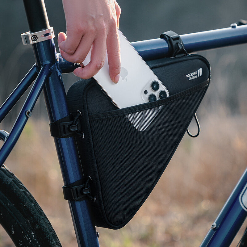 Cycling Triangle Frame Bag 1.5L Waterproof Bike Storage Pouch Reflective