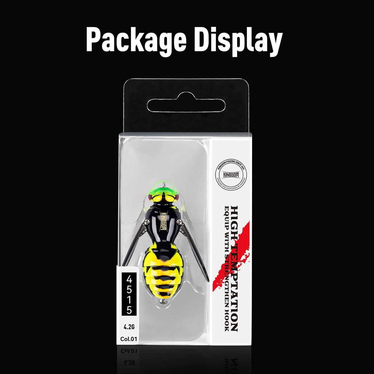 Floating Wasp Design Fishing Lure for Bass Saltwater Freshwater Casting