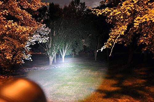 Rechargeable LED Tactical Flashlight 2-Pack, Waterproof Work Light with Holster
