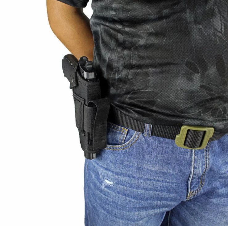 Raven Arms MP25 Gun Holster with Magazine Pouch - Nylon, Adjustable, Belt Clip
