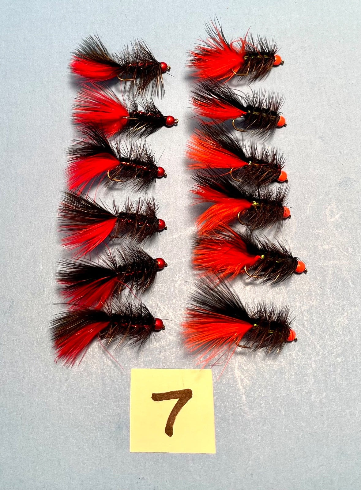 Fly Fishing Wooly Buggers Size 10 - Trout, Bass, Brim Streamers - 12 Pack