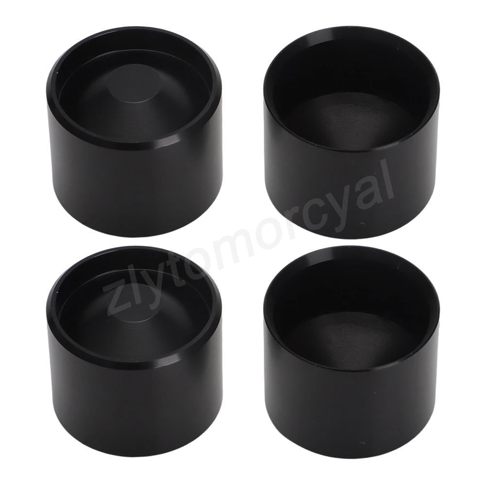 Maglite D Cell Flashlight Hidden Storage Cups - Anodized Aluminum Set of 4