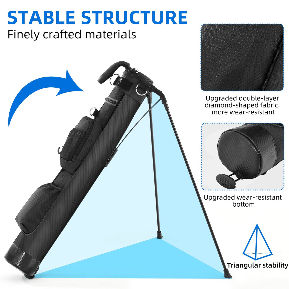 Golf Stand Bag with Cooler Pocket - Par 3 Putt & Practice Bag
