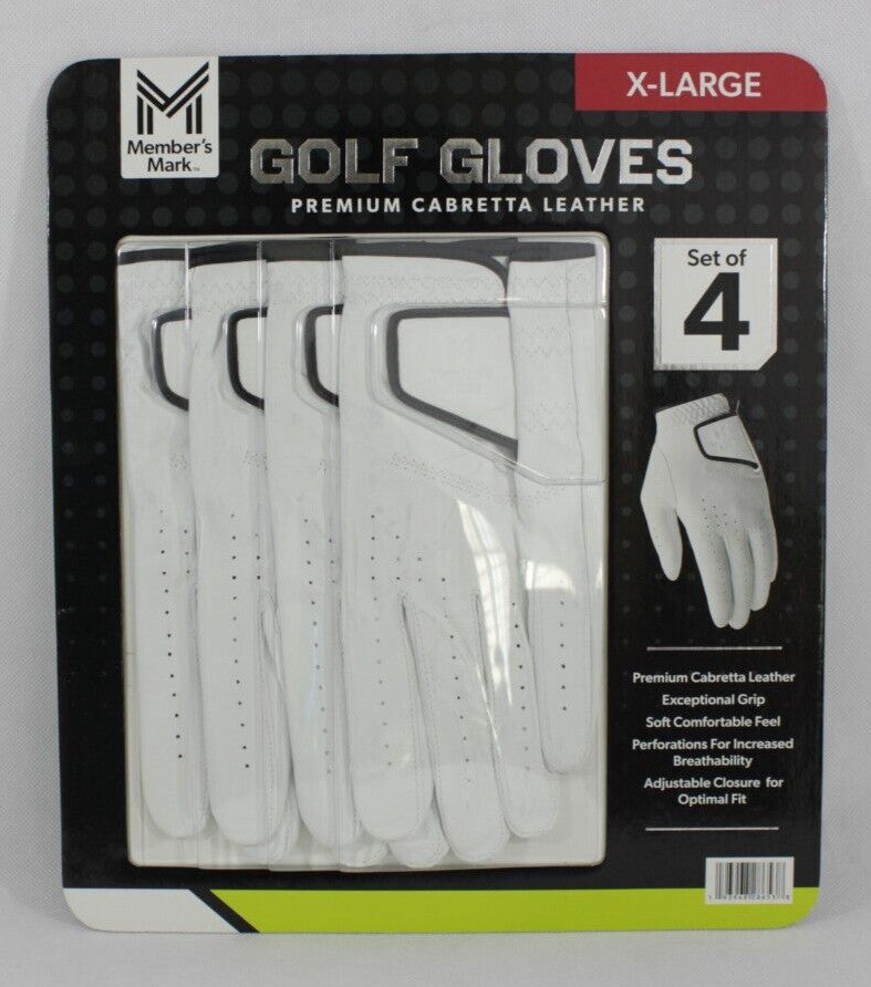 Premium Cabretta Leather Left Hand Golf Glove Set – Flexible, Moisture-Wicking, Durable