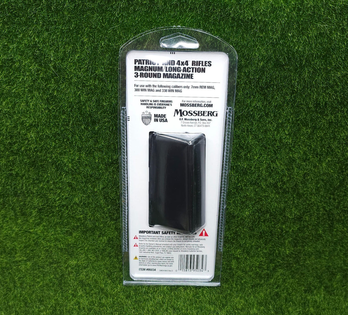 Mossberg Patriot & 4x4 Long Action Magnum 3-Round Drop Box Magazine - 7mm, .300, .338 Win Mag