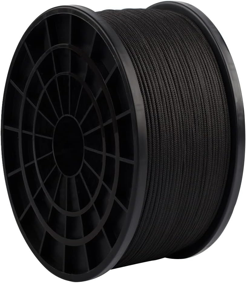 550 Paracord Rope 100ft Nylon Survival Cord Black for Camping & Outdoor Use