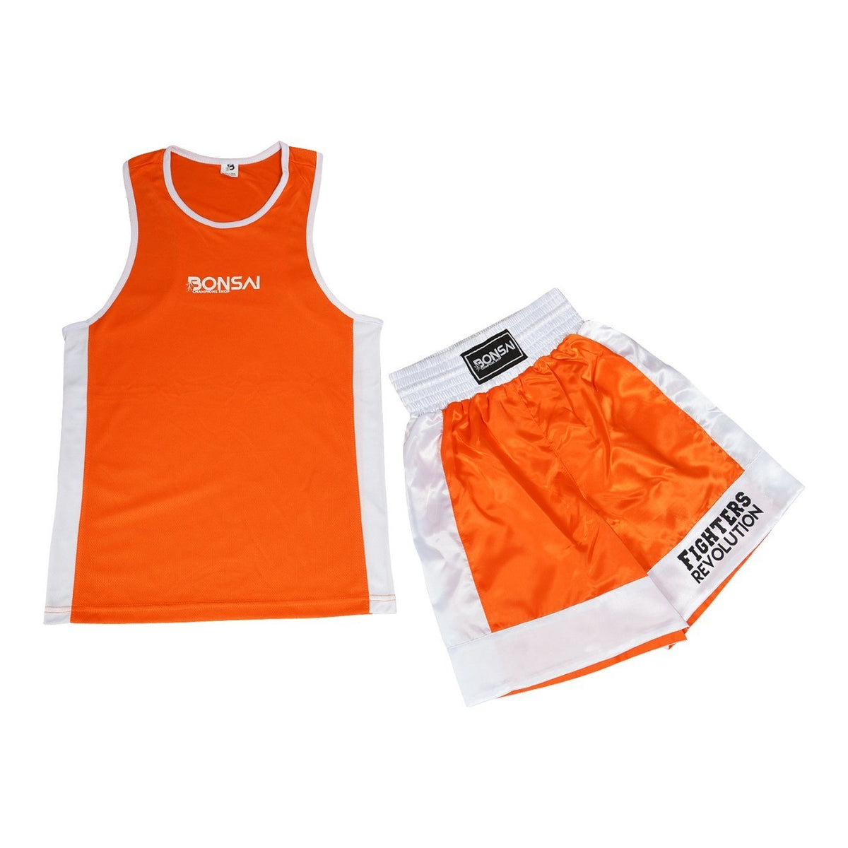 Kids Boxing Shorts & Top Set - 2-Piece Satin Martial Arts Training Outfit