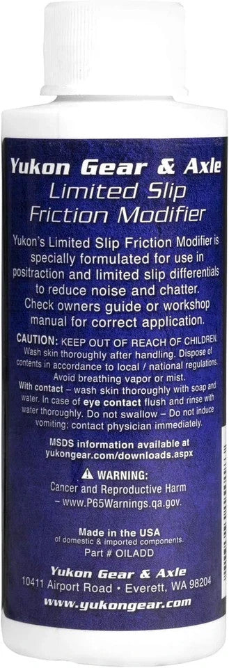 Friction Modifier Additive for Limited Slip Differential - 4 oz Bottle
