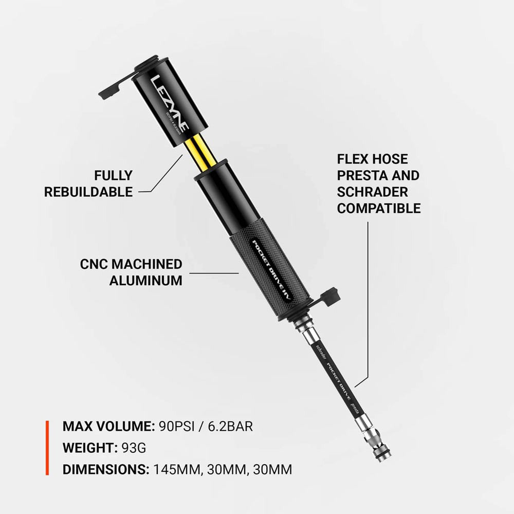 Cycling Hand Pump High Volume with Presta & Schrader Compatibility