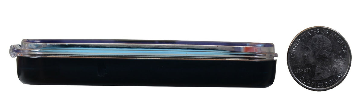 Waterproof Fly Box with Silicone Insert - Compact, Dry, 77 Slots for Dry Flies & Midges