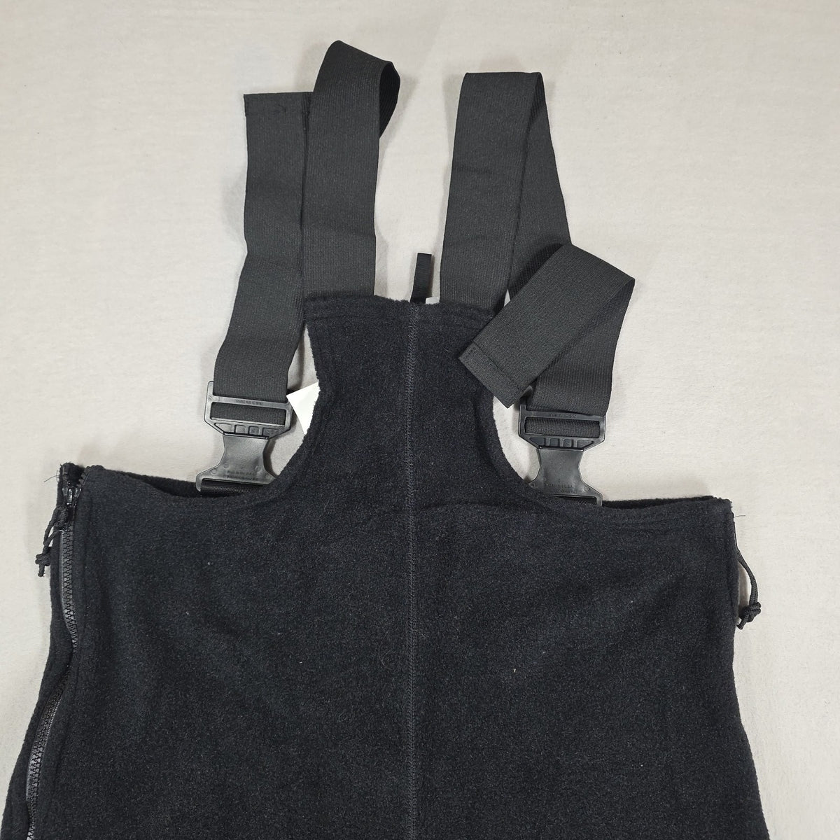 Polartec Classic 200 Fleece Bib Overalls Snow Pants for Ski & Snowboarding - Black, Medium Short