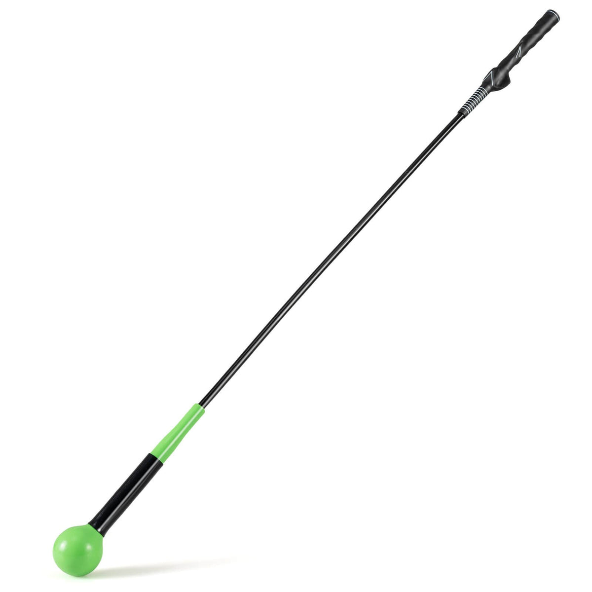 Golf Swing Trainer Aid with Weighted Head, 47-Inch Practice Stick for Right-Handed Golfers