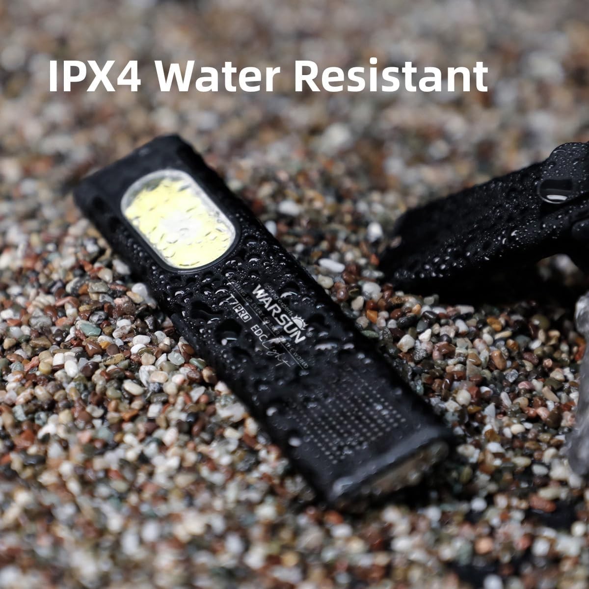 LED Flashlight, Portable 400 Lumens Multi-Mode Pocket Torch Black