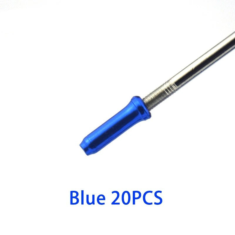 50pcs Bicycle Cable End Caps Aluminum Crimp Tips for Brake & Shift Cables