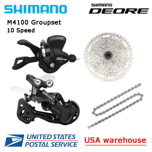 Shimano Deore M4100 10-Speed MTB Drivetrain Groupset 42T & 46T Options