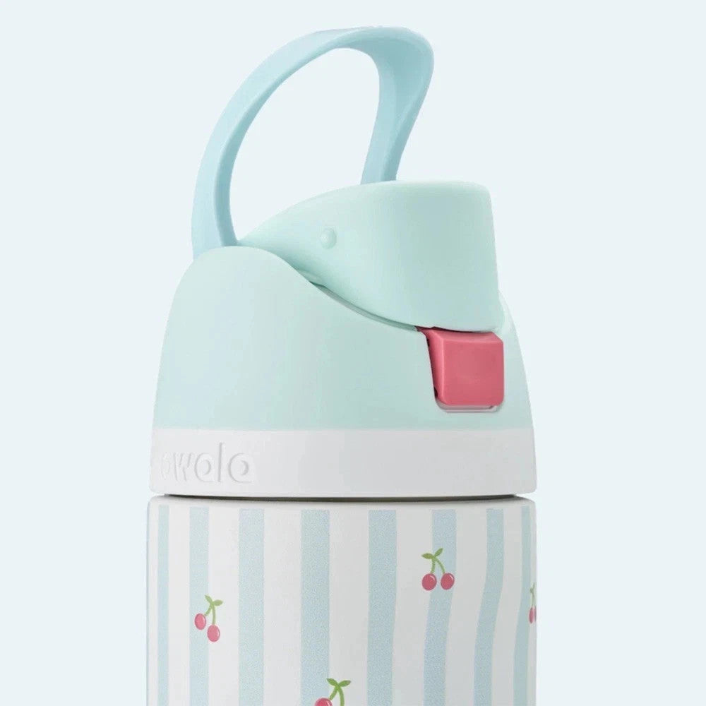 32oz Insulated Stainless Steel Water Bottle with Leakproof Lid - Cherry Print