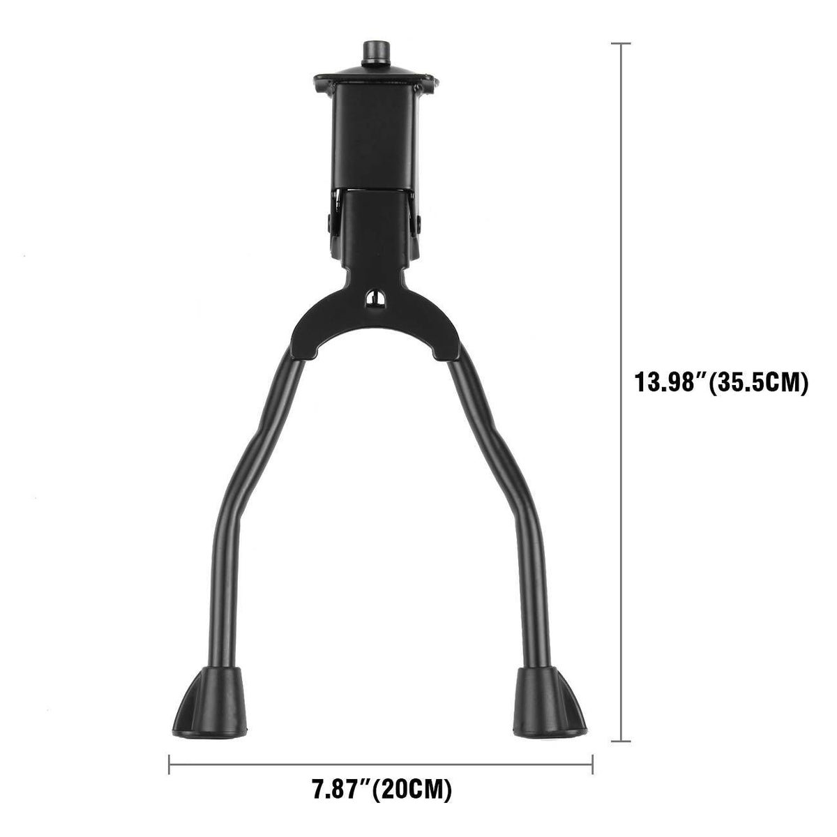 Double Leg Bicycle Kickstand Support for 26-28 Inch Bikes - Black