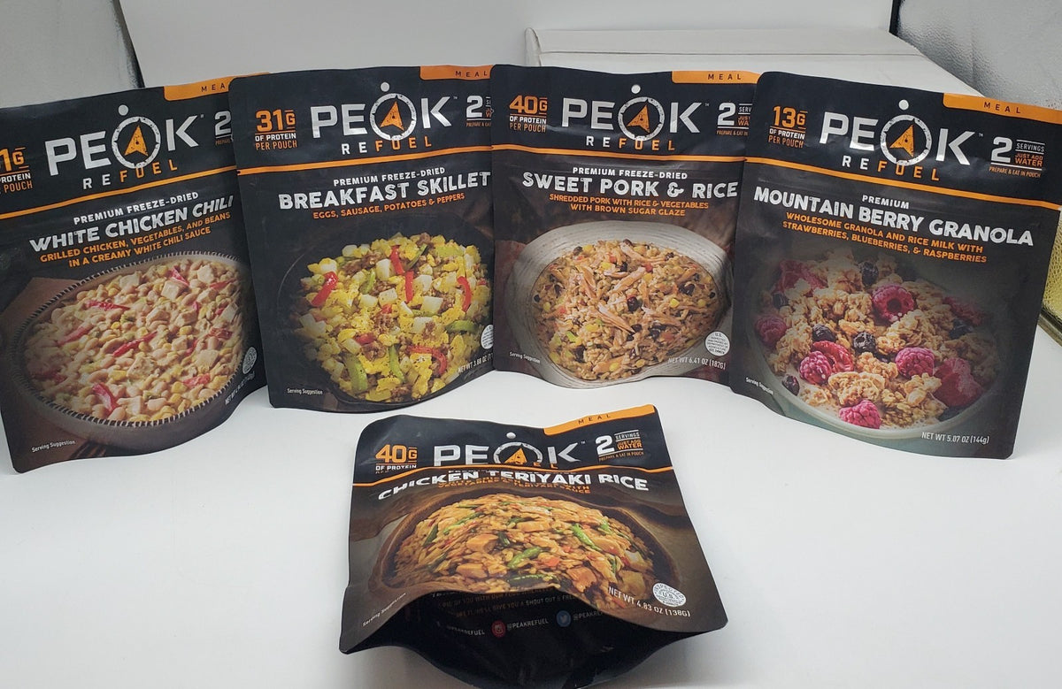 Freeze-Dried Meal Pack Assorted High-Protein Camping Food