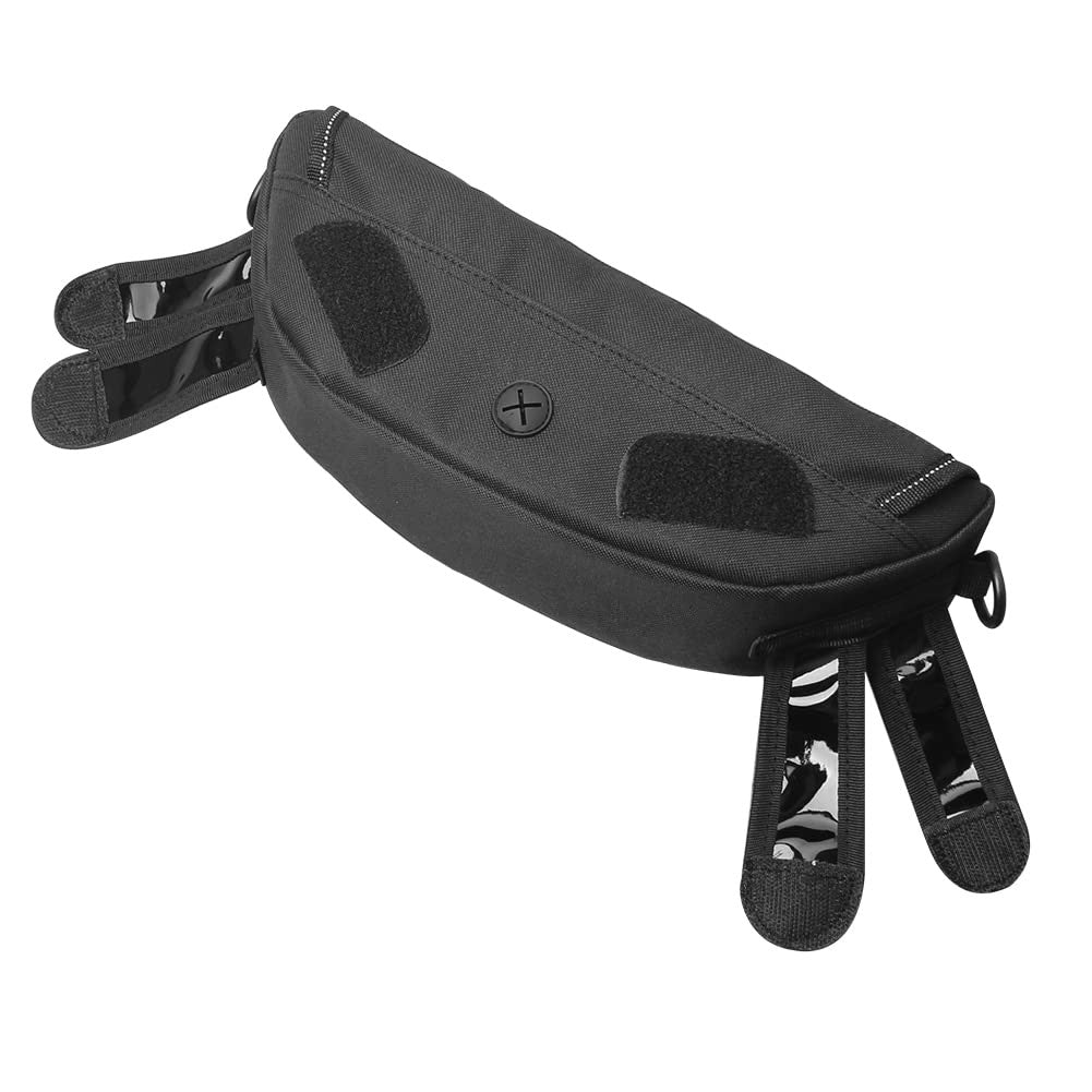 Waterproof Motorcycle Handlebar Storage Bag with Phone Touch Screen - Universal Fit