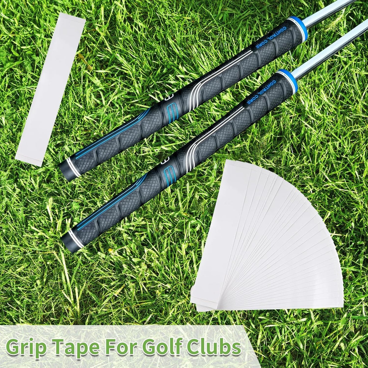 Golf Grip Tape Kit - 50 High-Quality Regripping Strips for Clubs