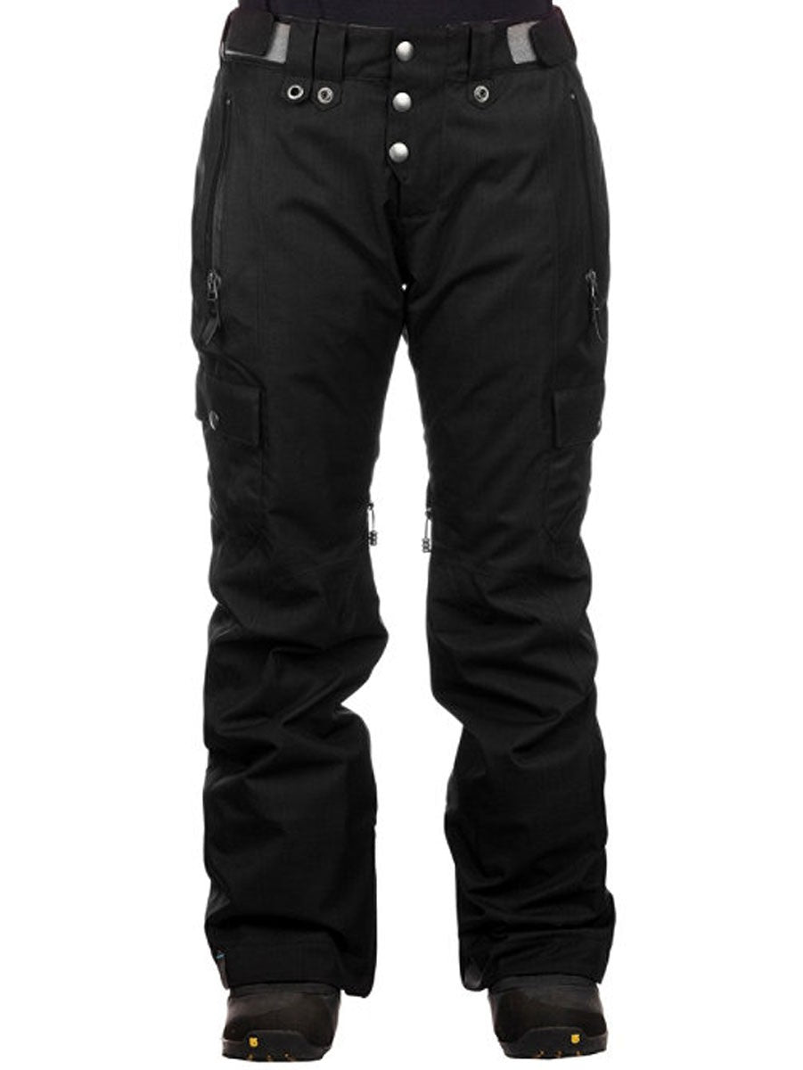 Women's Insulated Ski & Snowboard Pants Black Medium - Waterproof & Warm