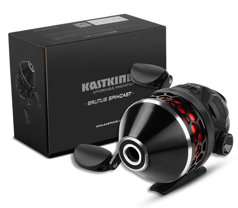 High Speed Spincast Fishing Reel with 10 LB Monofilament Line - Durable and Smooth