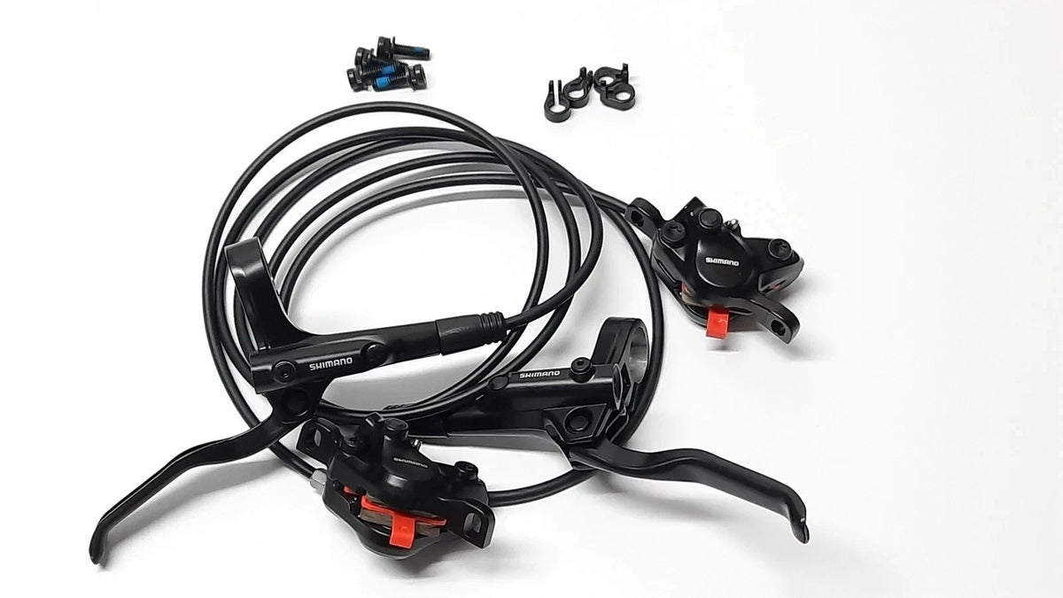 Hydraulic Disc Brake Set with 2 Rotors for Bikes - Front & Rear