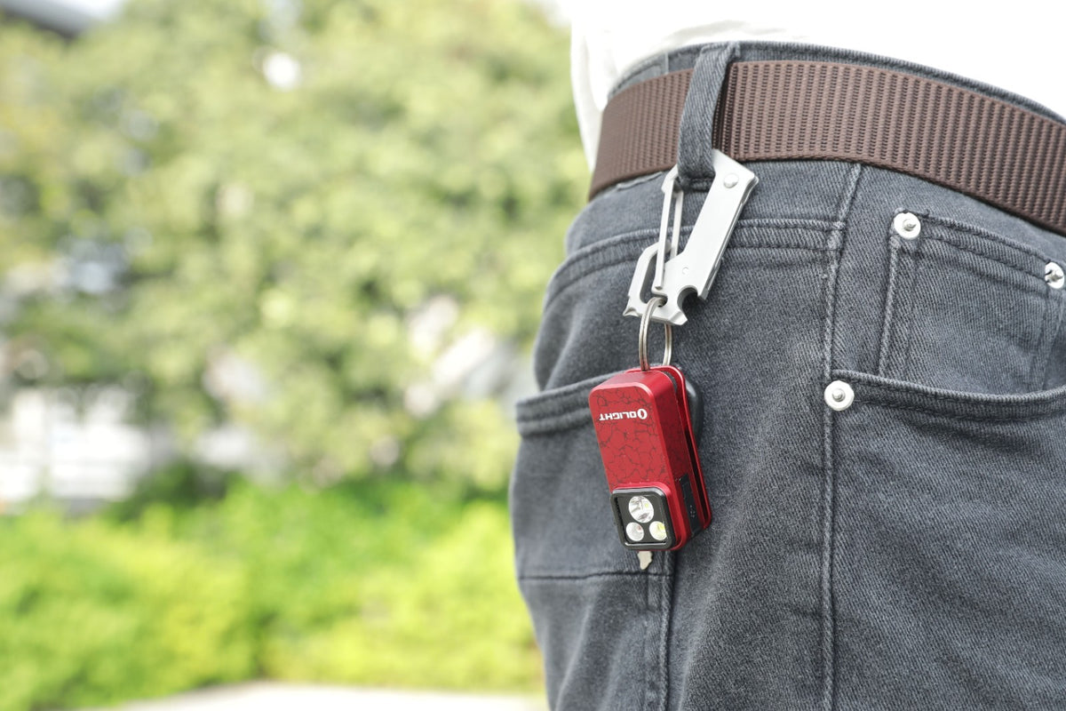 Olight Oclip Pro Clip-On Light with Flood, Spot, Red Light, 500 Lumens