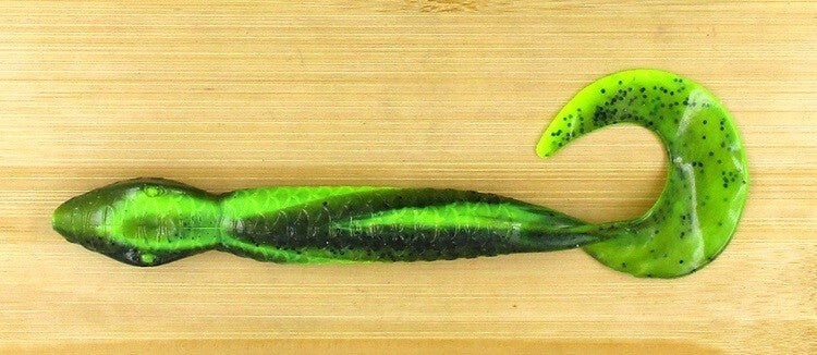 Wave Plastics 7-Inch Tiki-Anaconda Watermelon Chartreuse Bulk Lot - New