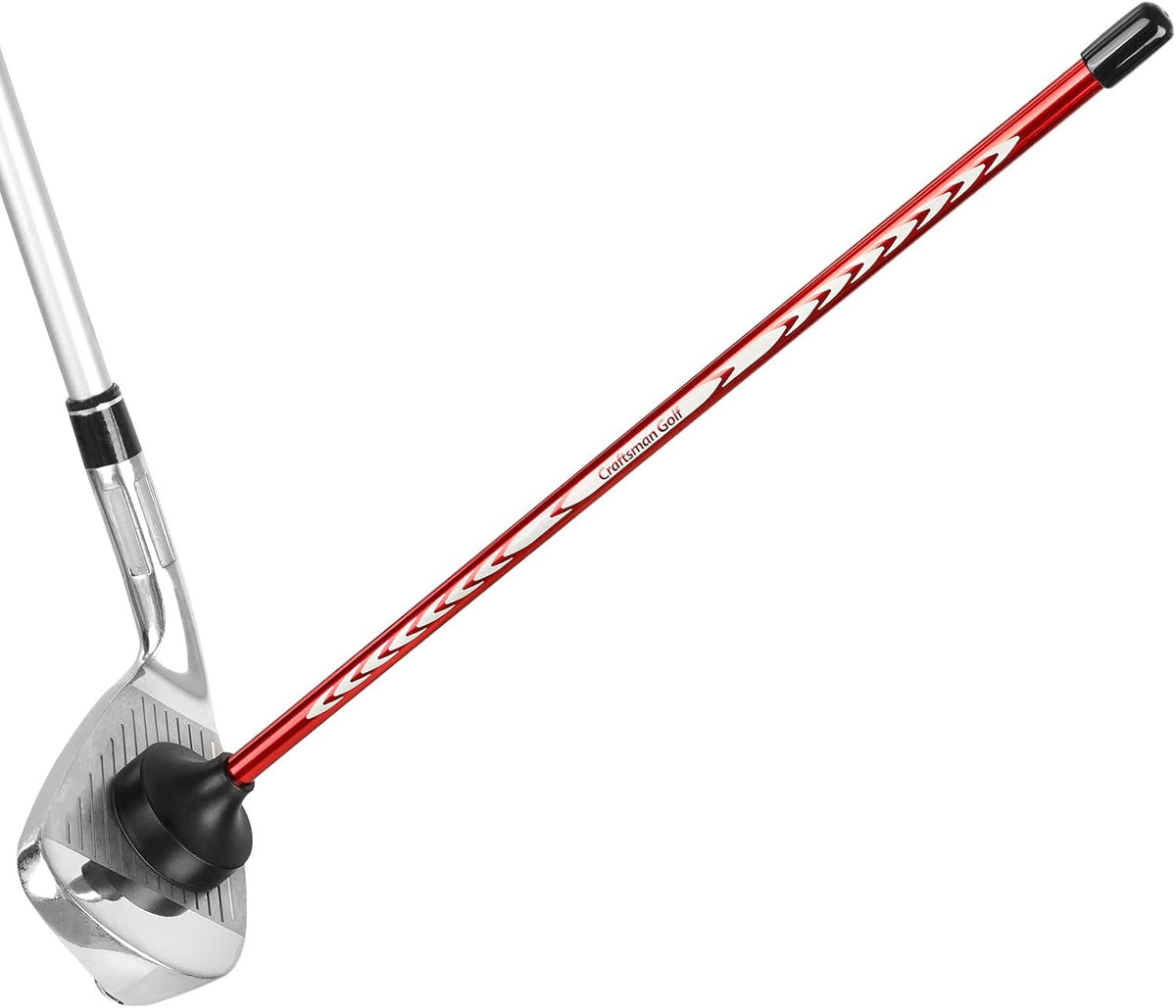 Golf Alignment Magnet Tool for Aiming and Swing Practice - Red, 10 Inch