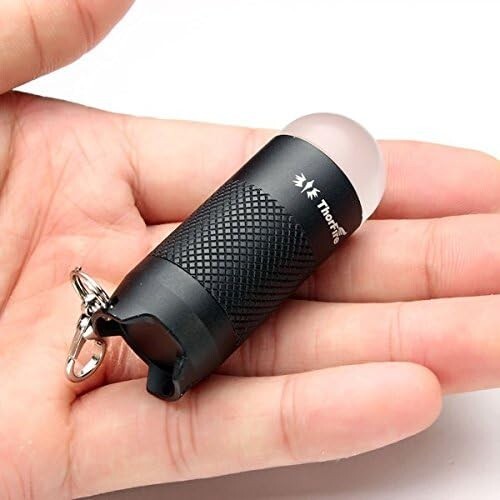 Mini LED Keychain Flashlight 120 Lumens, 2 Pack - Super Bright, Durable, Water-Resistant