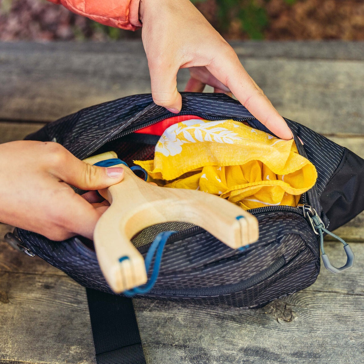 Mini Waistpack with Adjustable Strap for Travel & Outdoor Activities