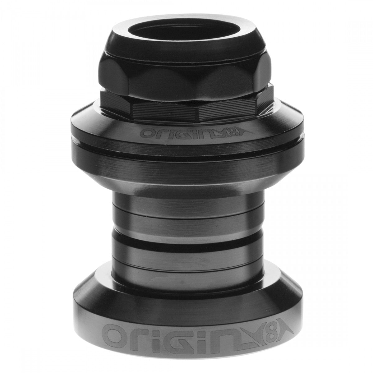 Bike Headset Threaded EC30/25.4-24 TPI Black 1 Inch Alloy Cups